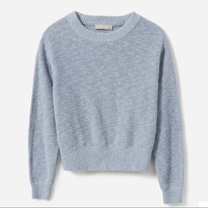 Everlane Cotton Linen Crew - Pale blue XXS